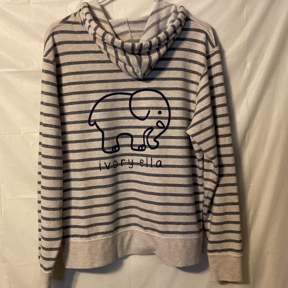 Ivory Ella hoodie size medium, gray & off white colored. 70 cotton 30 polyester - Picture 2 of 6